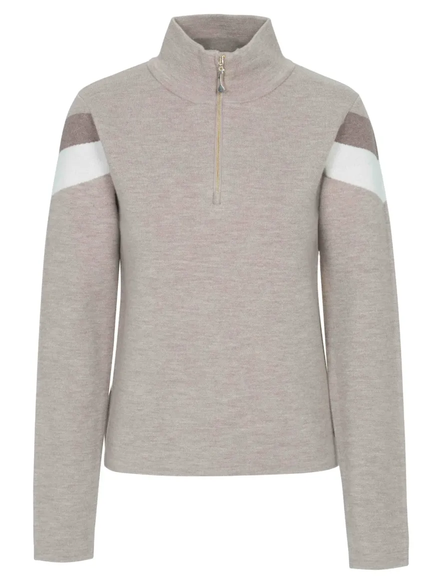 Bilde av WoolLand Hemsedal Knitted Top Woman Latte